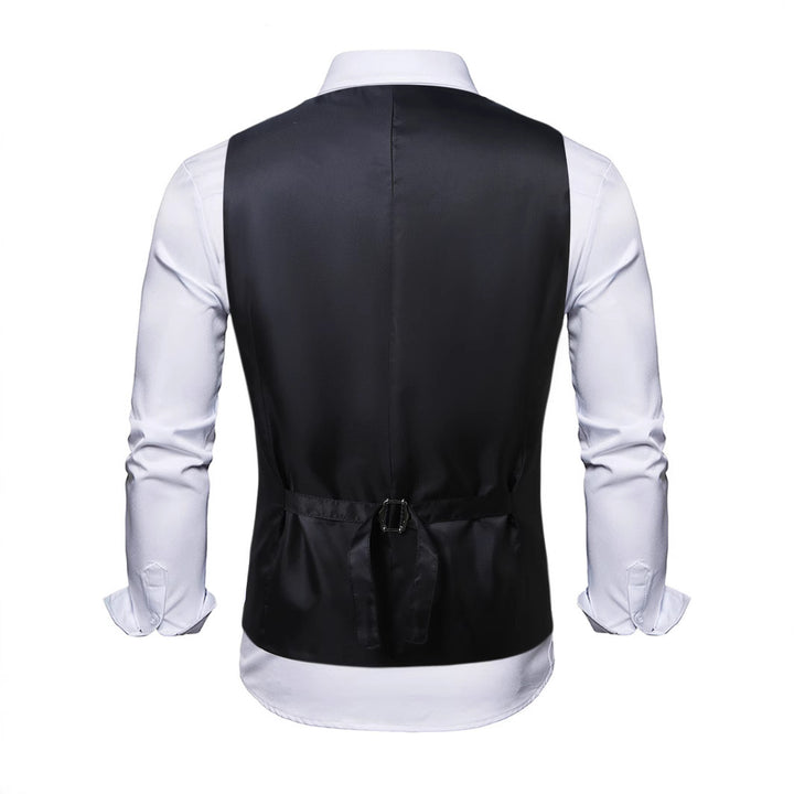 Herren elegante Pailletten Weste Aliams