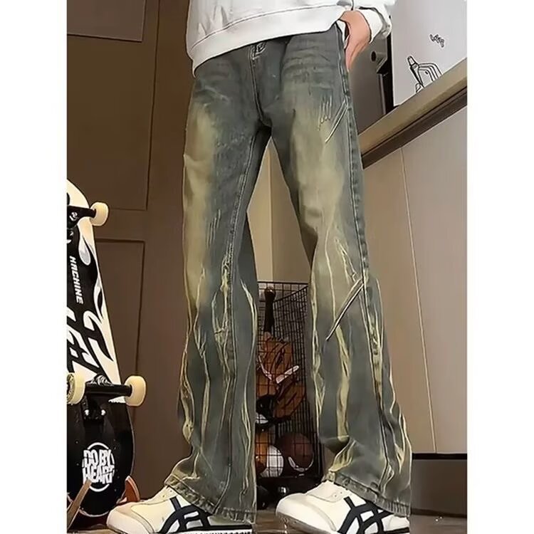 Herren lässige baggy Jeans im used Look Aliams