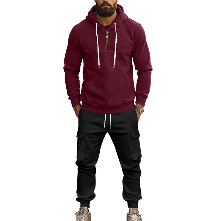 Herren Hoodie und Cargo Jogginghose Set Aliams