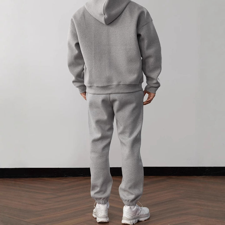 Herren bequeme Freizeitjacke mit passender Jogginghose Aliams