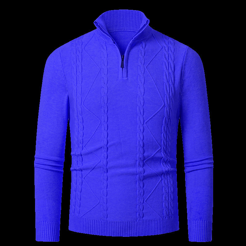 Herren Strickpullover mit modischem Reißverschluss Aliams