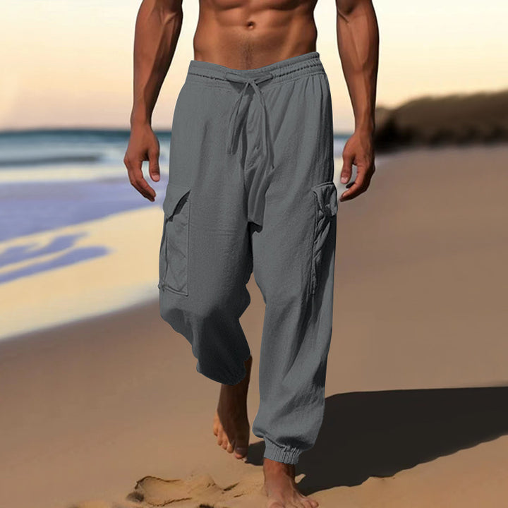 Herren Cargo-Hose mit elastischem Bund und praktischen Seitentaschen Aliams 1760050766