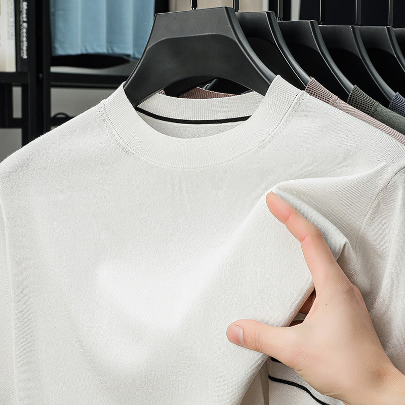 Herren atmungsaktives Langarm-Oberteil aus hochwertigem Baumwollmix Aliams