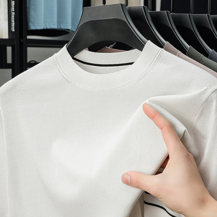 Herren atmungsaktives Langarm-Oberteil aus hochwertigem Baumwollmix Aliams