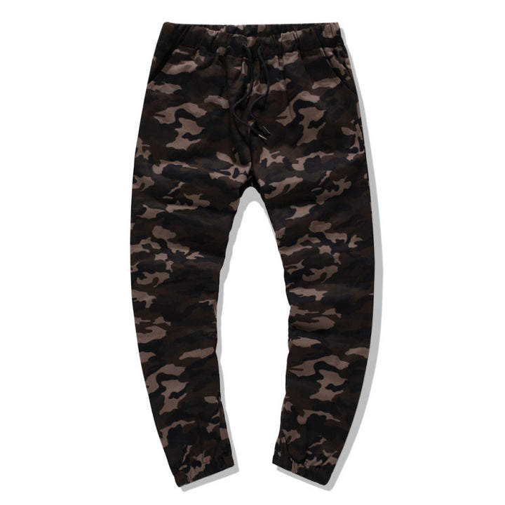 Herren Cargohose im modernen Camouflage-Design mit elastischem Bund Aliams
