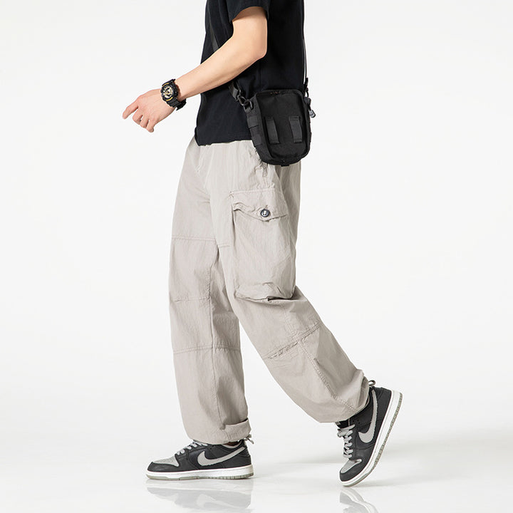 Herren bequeme Cargo-Hose mit praktischen Taschen Aliams