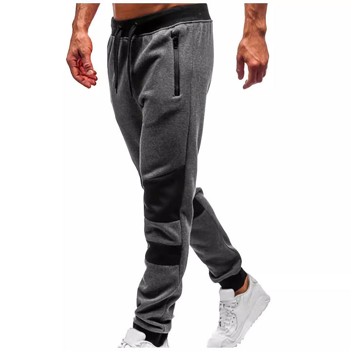 Herren stylische Freizeit-Jogginghose mit atmungsaktiven Einsätzen und praktischem Kordelzug Aliams