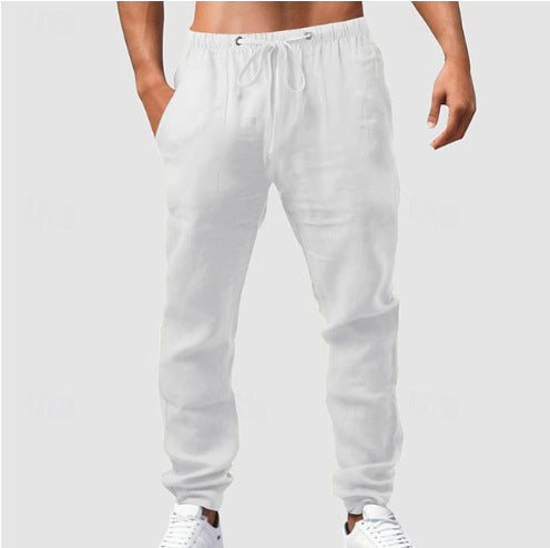 Herren Baumwoll-Jogginghose mit elastischem Bund und praktischen Taschen Aliams