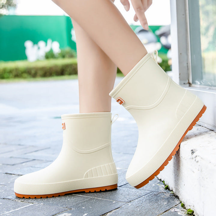 Damen Modische Gummistiefel mit Rutschfester Sohle und Komfort-Innenausstattung Aliams