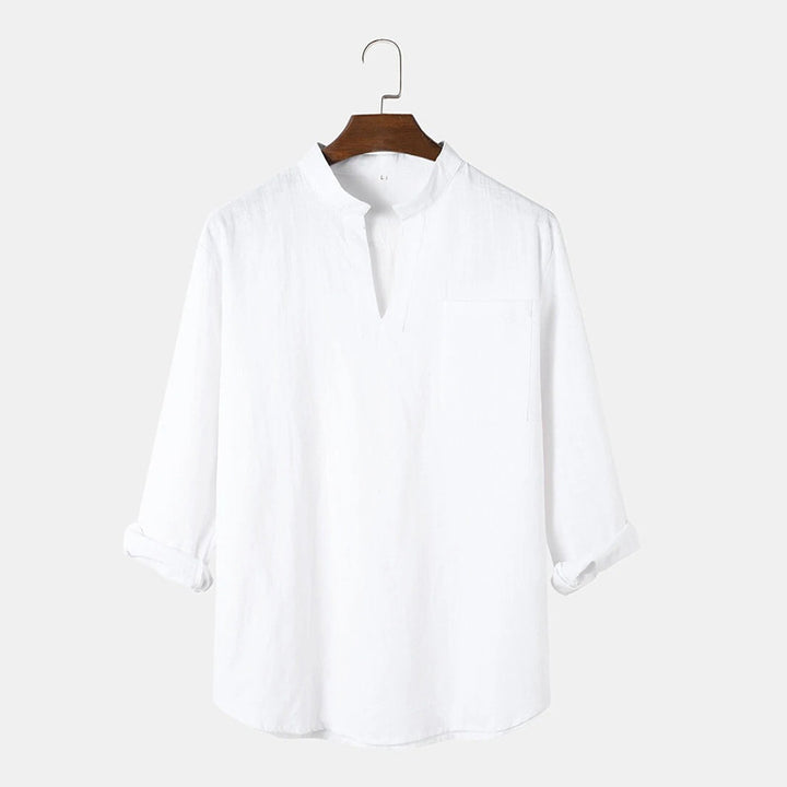 Herren elegantes und lässiges Langarmhemd Aliams