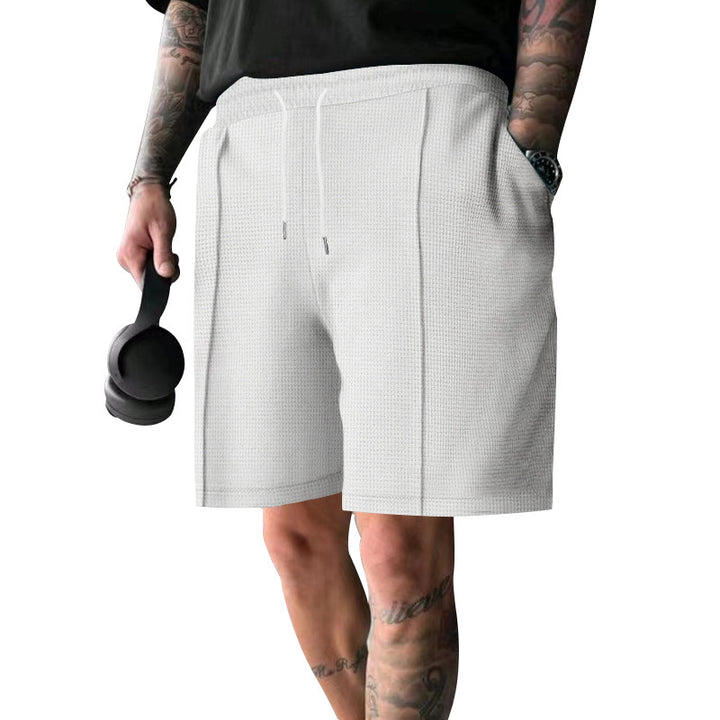 Herren atmungsaktive Fitness-Shorts mit elastischem Bund und Seitentaschen Aliams