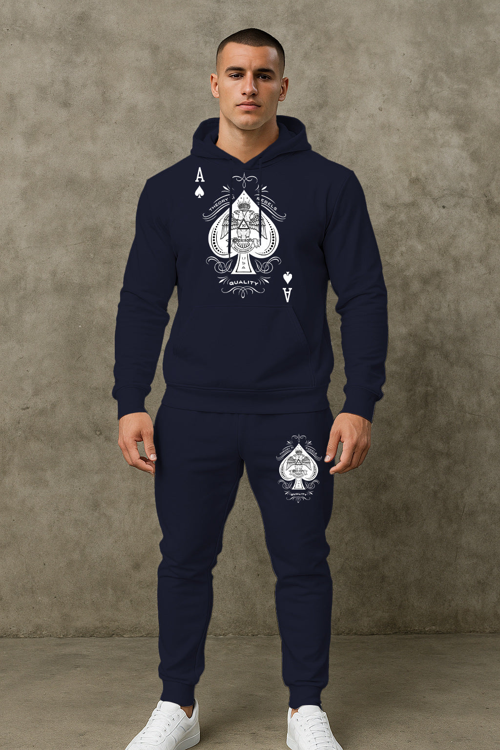 Herren Sportlicher Hoodie mit grafischem Design Aliams