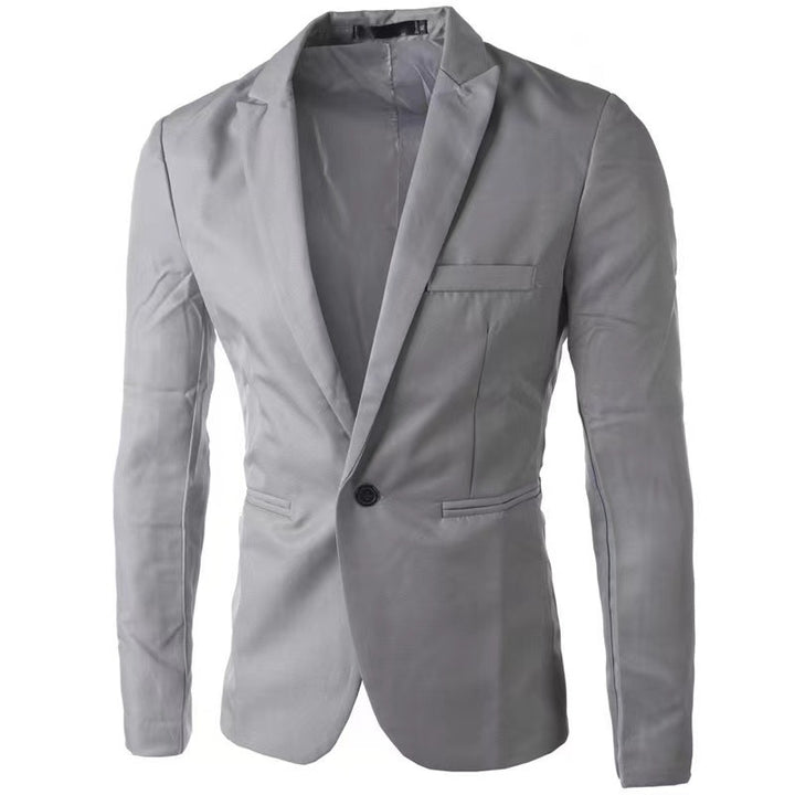 Herren eleganter Anzugblazer mit modernem Schnitt und feiner Textur Aliams