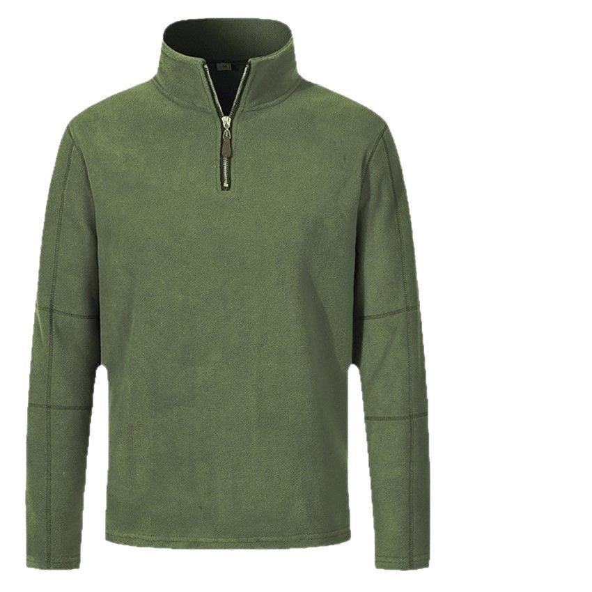 Herren Fleecejacke mit hohem Kragen und praktischem Reißverschluss Aliams