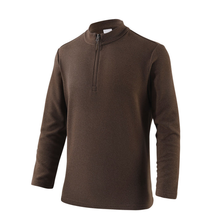 Herren Freizeit Pullover mit Stehkragen und Reißverschluss Aliams