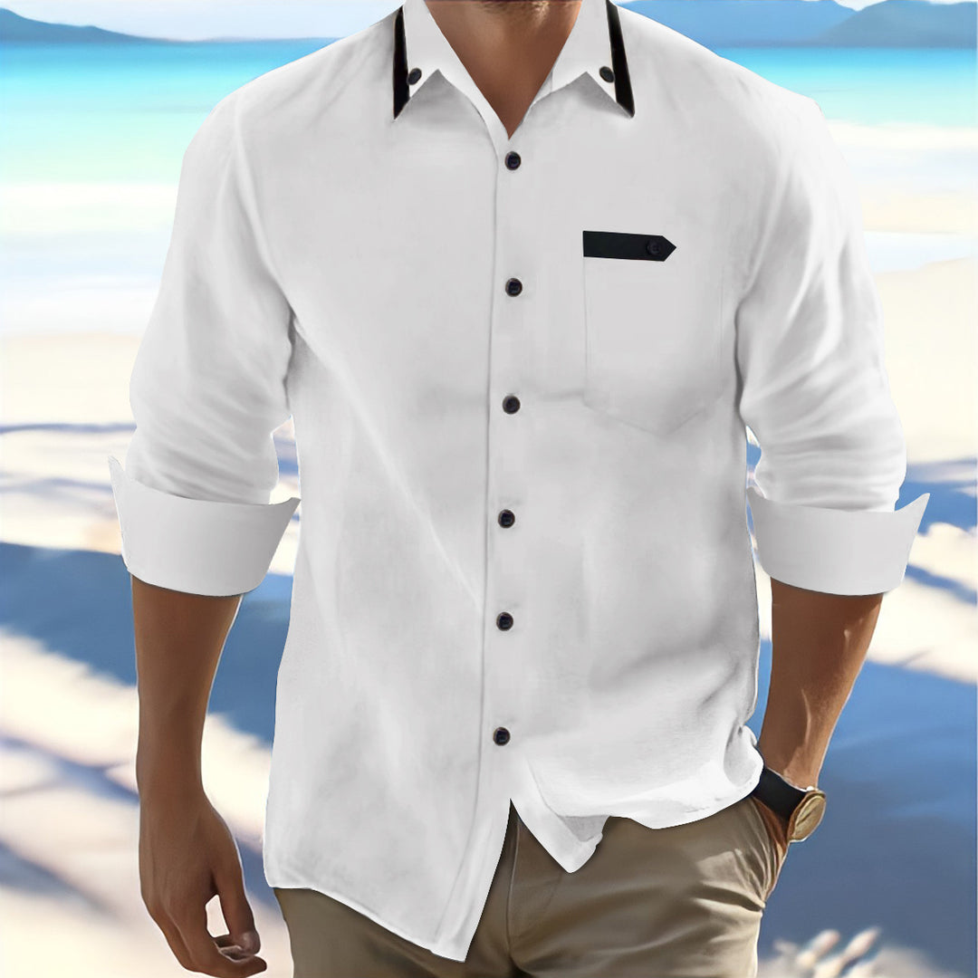 Herren Freizeit Button-Up Hemd Aliams