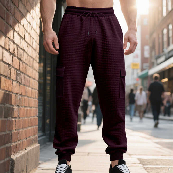Herren Cargo-Jogginghose mit funktionalen Taschen Aliams