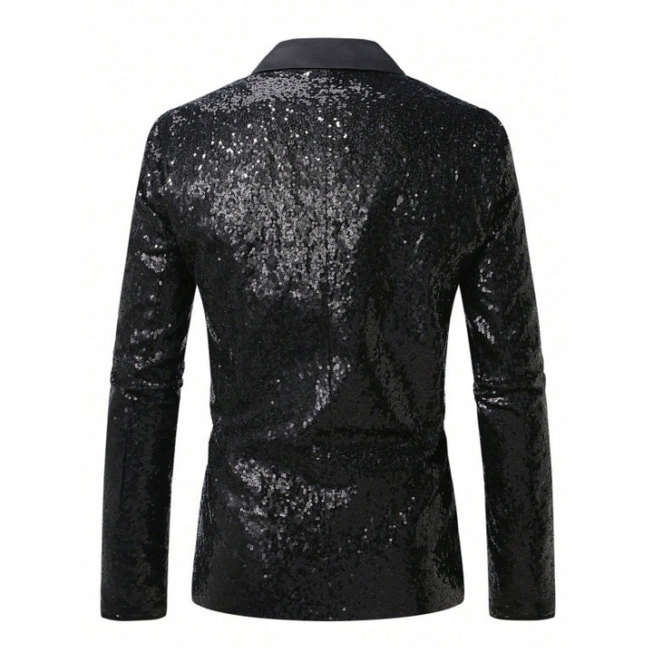Herren Glamouröser Pailletten-Anzugblazer Aliams