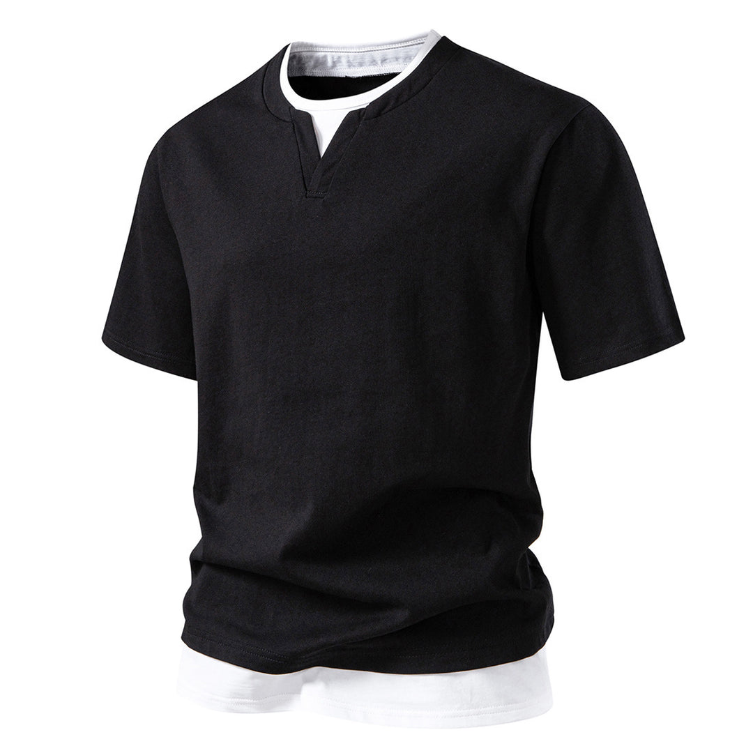 Herren V-Ausschnitt T-Shirt mit modernem Schnitt und lässigem Look Aliams