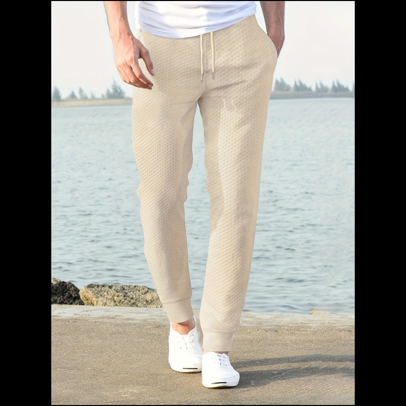 Herren Jogginghose mit atmungsaktivem Gewebe und elastischem Bund Aliams