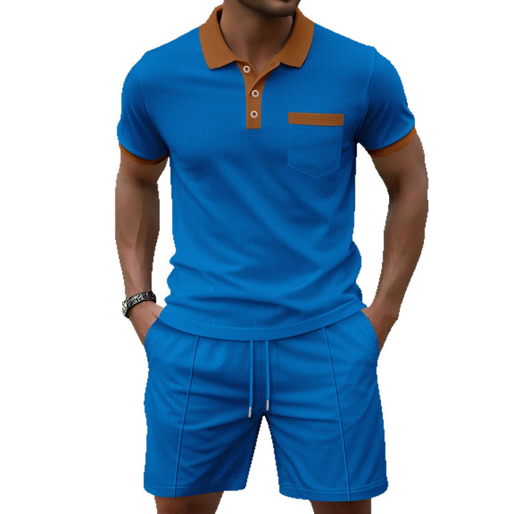 Herren Polo- und Shorts-Set mit sportlichem Design Aliams