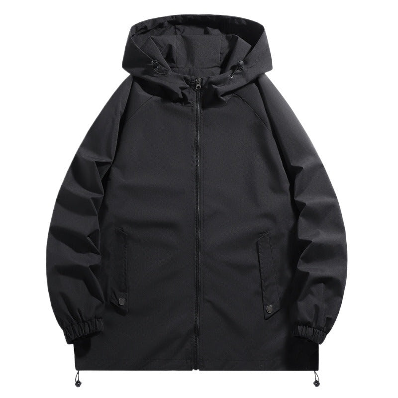 Herren Funktionsjacke mit verstellbarem Kapuzenkragen und elastischen Ärmelbündchen Aliams