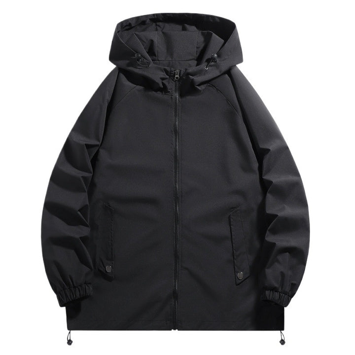 Herren Funktionsjacke mit verstellbarem Kapuzenkragen und elastischen Ärmelbündchen Aliams