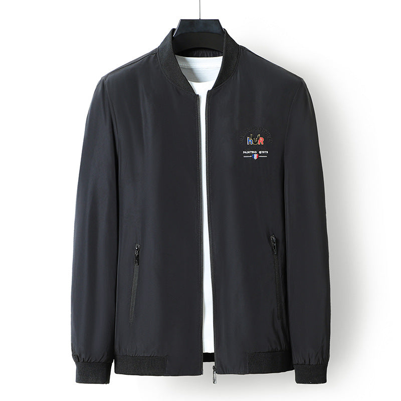 Herren sportliche Trendjacke mit Stickerei Aliams