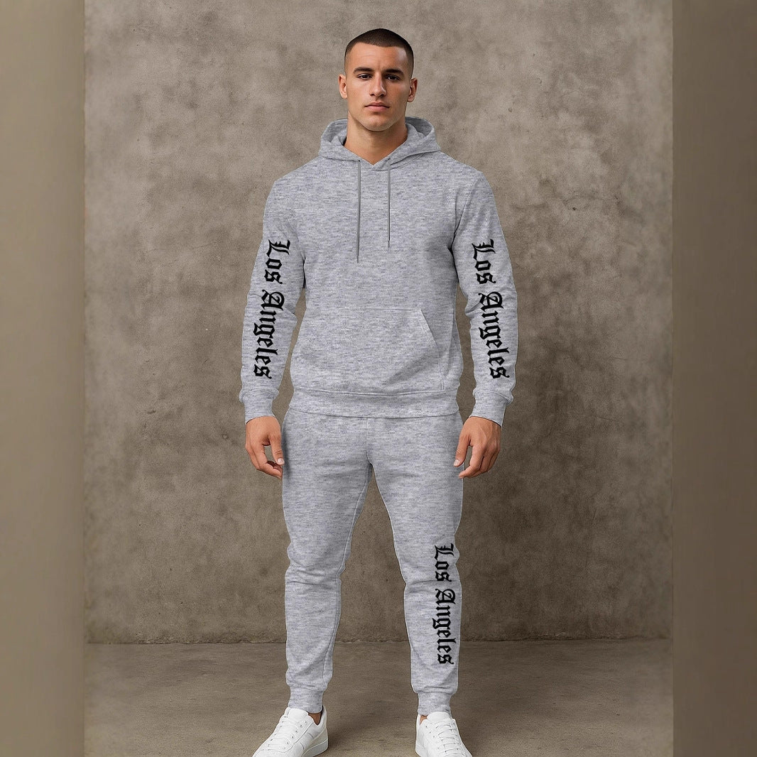 Herren Sportlicher Hoodie- und Jogginghosensatz Aliams