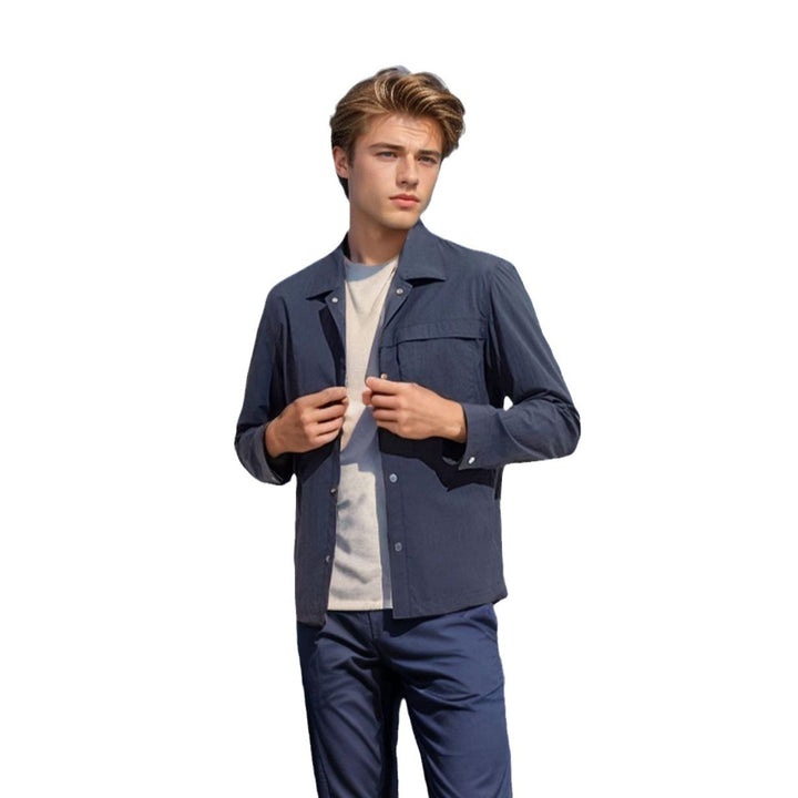 Herren technische Freizeitjacke mit praktischen Taschen und leichtem Material Aliams