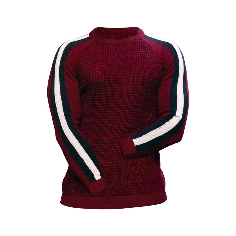 Herren Strickpullover mit sportlichen Streifen Aliams