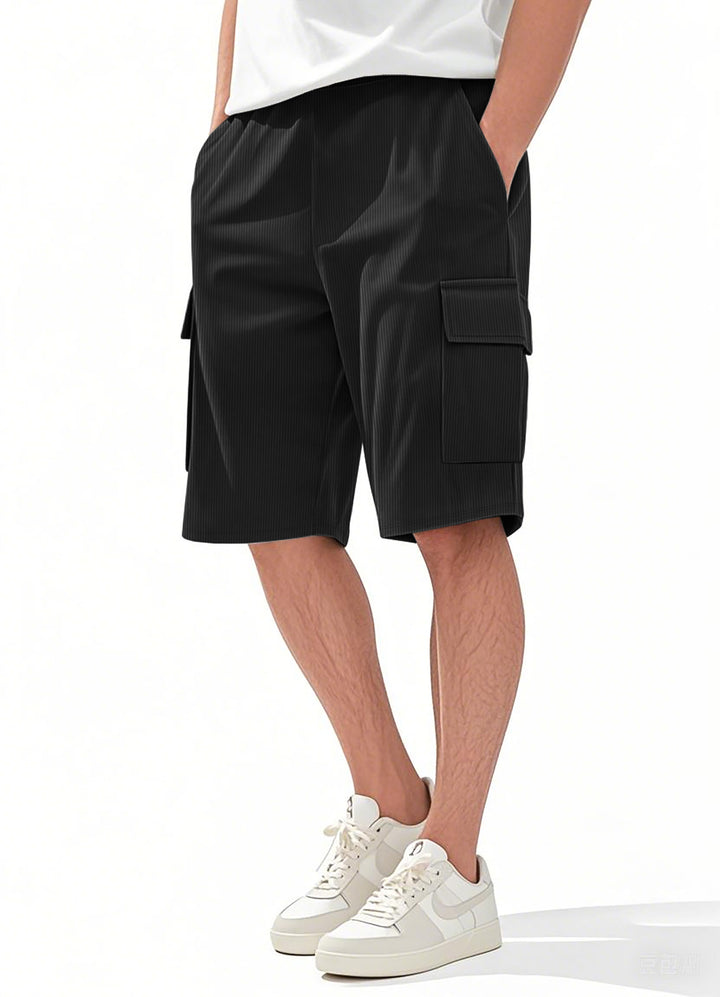 Herren cargo Shorts mit praktischem Taschen-Design und elastischem Bund Aliams