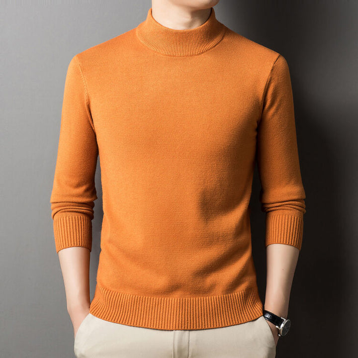 Herren eleganter Pullover mit hochgeschlossenem Kragen Aliams