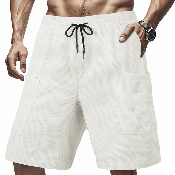 Herren Cargo-Shorts mit multifunktionalen Taschen und elastischem Bund Aliams