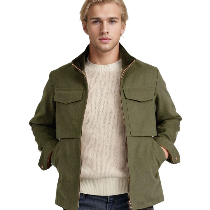 Herren Utility-Jacke mit praktischen Taschen und modernem Design Aliams