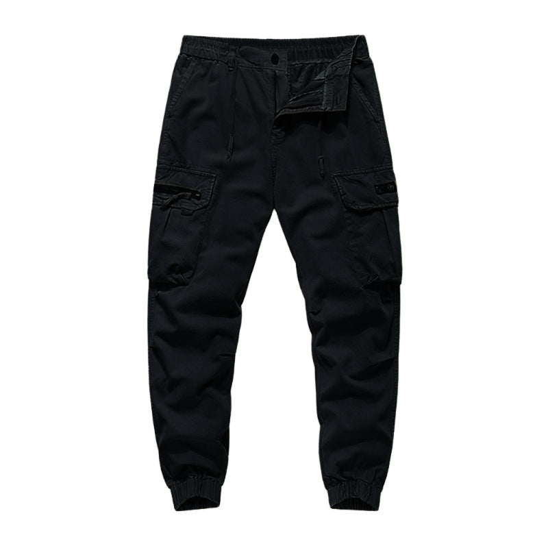 Herren Cargo-Hose mit elastischem Bund und mehreren praktischen Taschen Aliams
