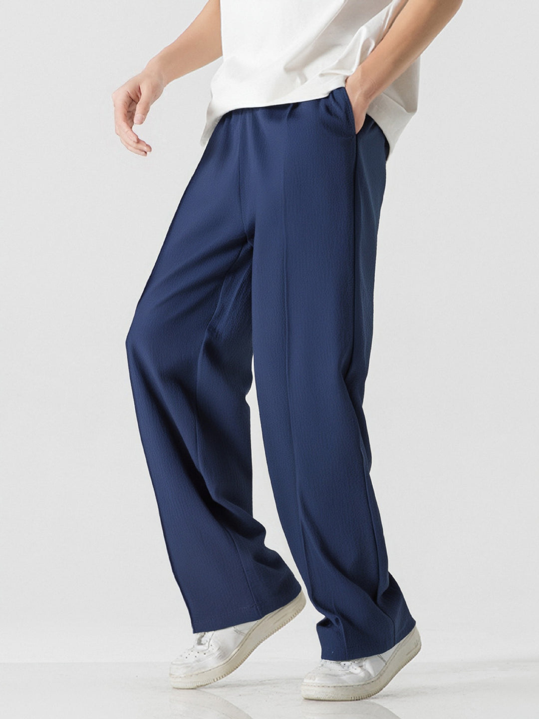 Herren Elegante, weite Freizeithose aus atmungsaktivem Gewebe Aliams