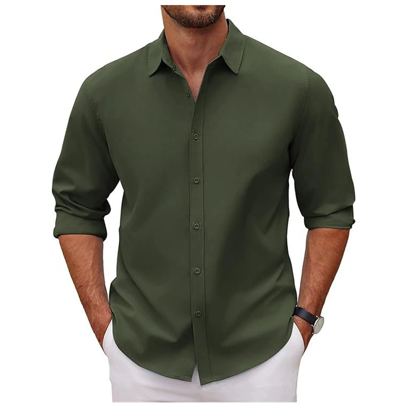 Herren Baumwollhemd mit elegantem Schnitt und modernen Details Aliams