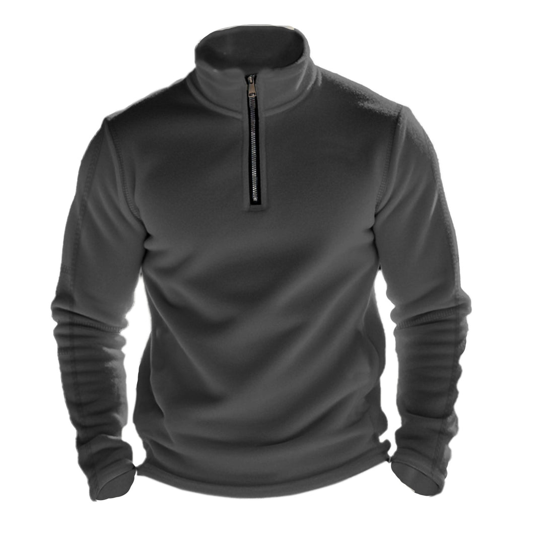 Herren funktioneller Fleece-Pullover mit halbem Reißverschluss Aliams