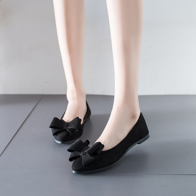 Damen Ballerinas mit dekorativer Schleifenapplikation und rutschfester Sohle Aliams