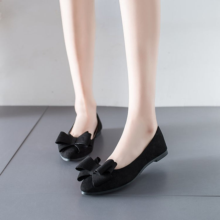 Damen Ballerinas mit dekorativer Schleifenapplikation und rutschfester Sohle Aliams