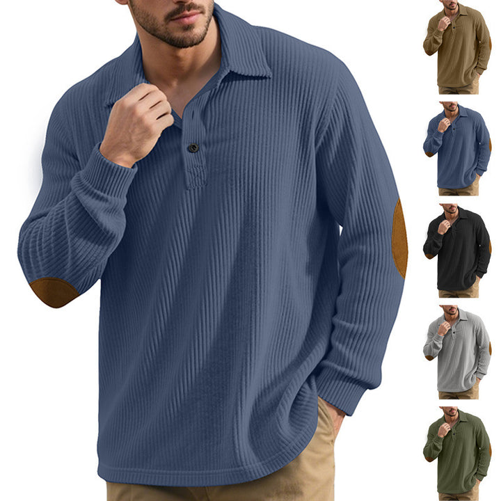 Herren klassischer Button-Down Pullover Aliams