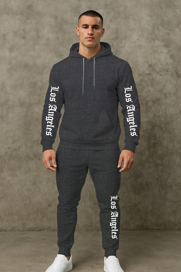 Herren Sportlicher Hoodie- und Jogginghosensatz Aliams
