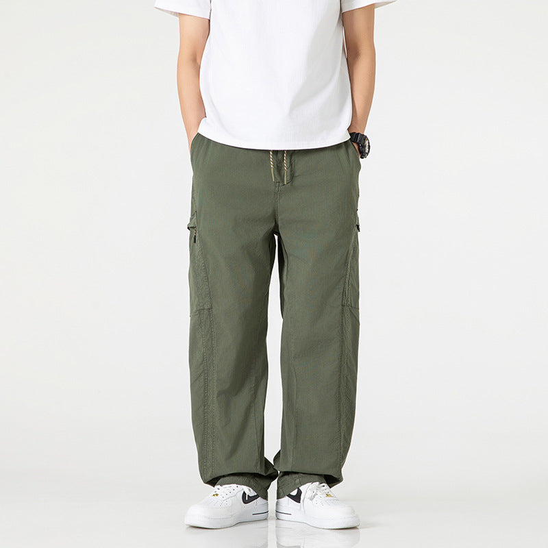 Herren bequeme Cargo-Hose mit praktischen Seiten- und Gesäßtaschen Aliams