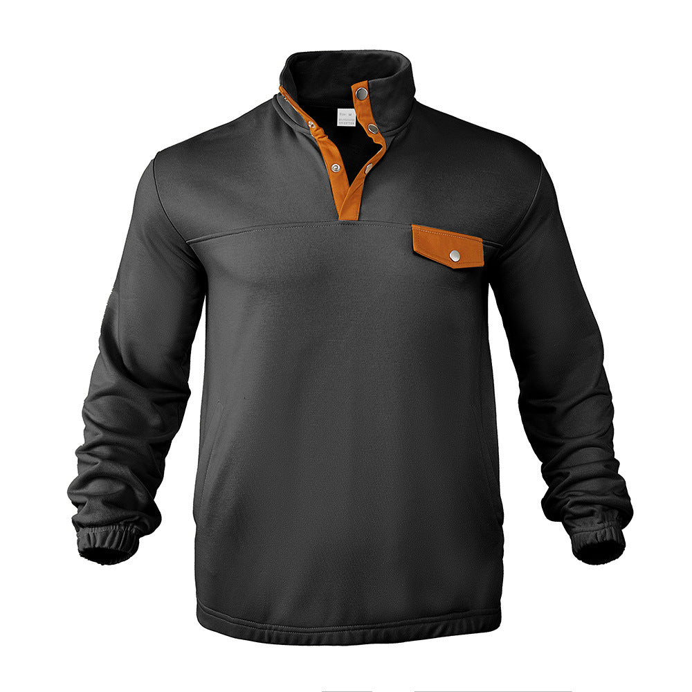 Herren Stepppullover mit strukturiertem Design und praktischer Brusttasche Aliams