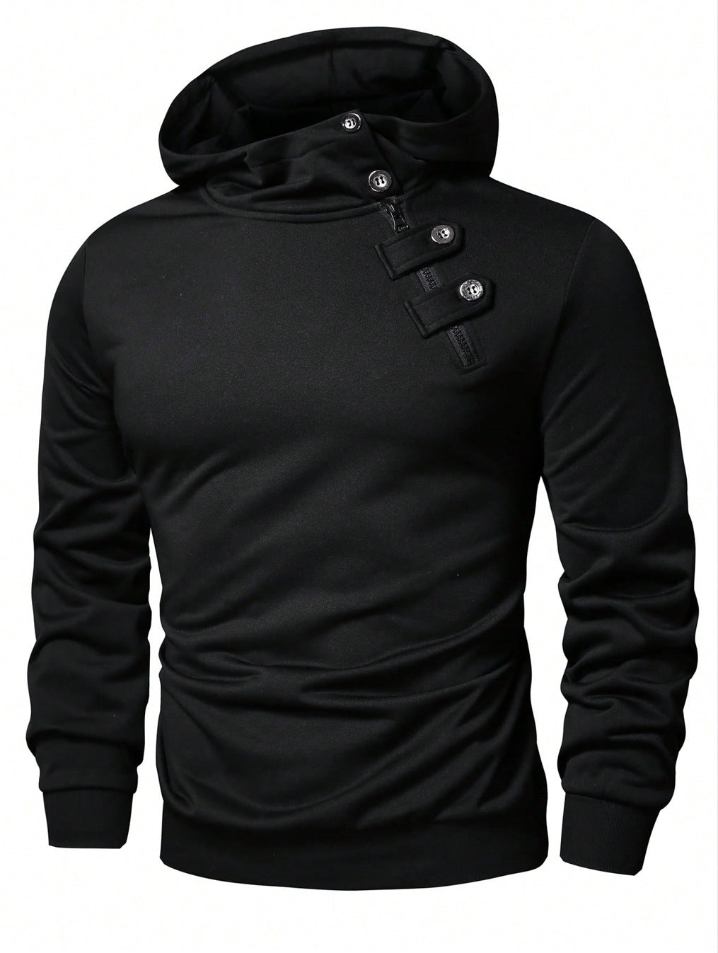Herren Hoodie mit innovativem Kragen und praktischer Taschenlösung Aliams