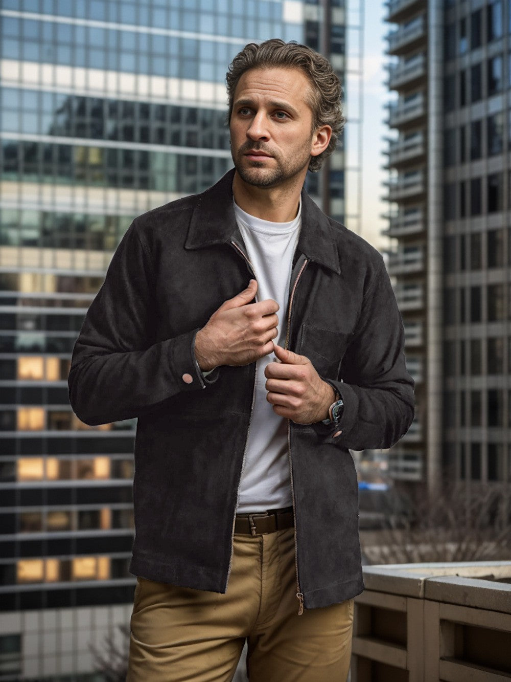 Herren Jacke aus hochwertigem Wildleder Aliams