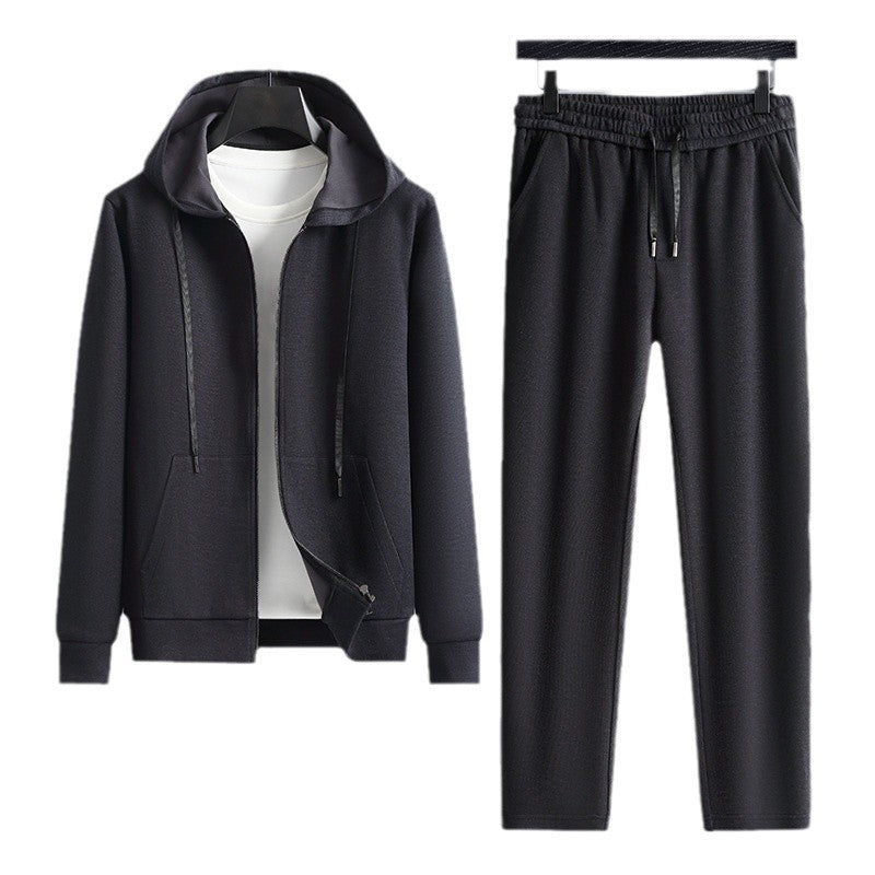 Herren sportliches Sweatset mit Kapuze und elastischem Bund Aliams