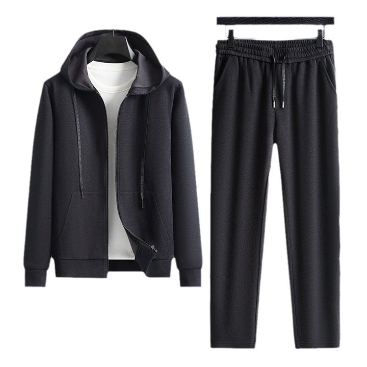 Herren sportliches Sweatset mit Kapuze und elastischem Bund Aliams