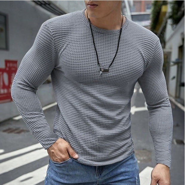 Herren vielseitiges Langarmshirt im strukturierten Design Aliams